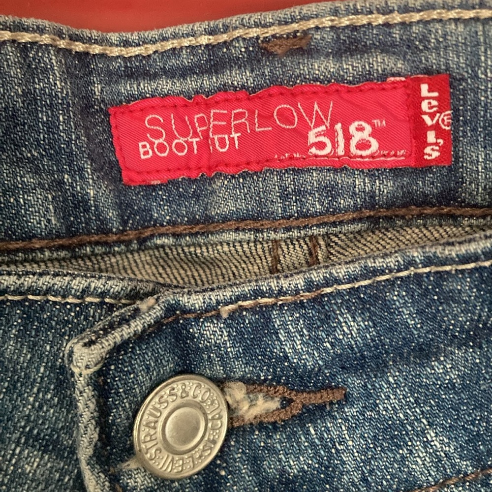 Levi's 518 Vntg Super Low Bootcut Womens Size 7M - Picture 2 of 7